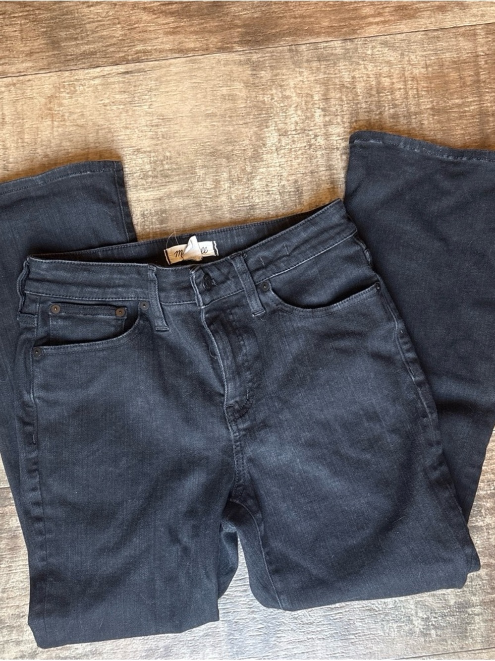 Madewell Curvy Kick Out High-Rise Dark Wash Jeans